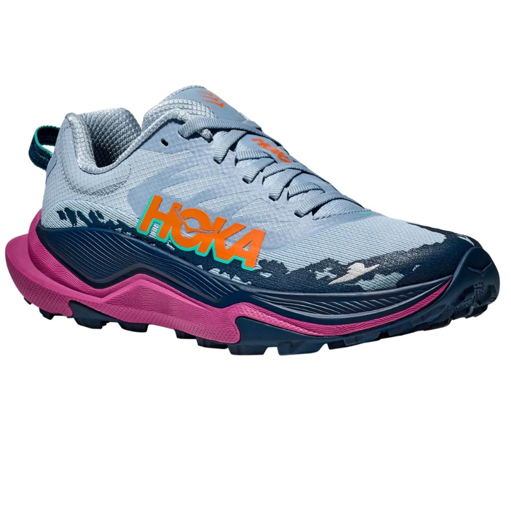 Hoka Torrent4 ' Blue and Pink Sneakers - Picture 4 of 13